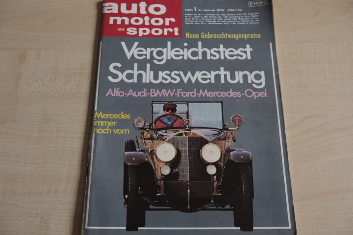 Deckblatt Auto Motor und Sport (01/1970)